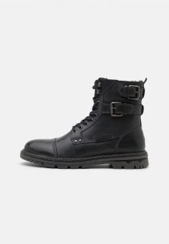 Pier One Hombre Botines Con Cordones - Black