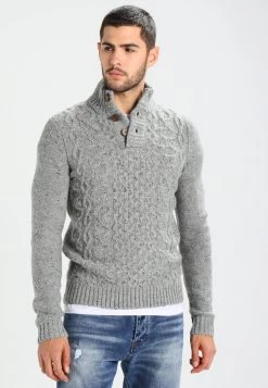 Pier One Hombre Jersey De Punto - Mottled Grey