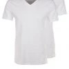 Pier One Hombre 2 PACK - Camiseta Básica - White -Pier One Tienda 90cafece5651477aa6c7695a68f429a4