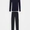 Pier One Hombre Pijama - Dark Blue/white