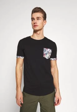 Pier One Hombre Camiseta Estampada - Black