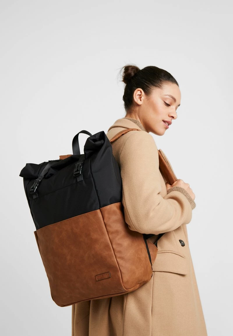 Pier One Unisexo UNISEX - Mochila - Brown/black 8 Pier One Unisexo UNISEX - Mochila - Brown/black - Imagen 6