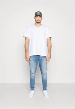 Pier One Hombre 3 PACK - Camiseta Básica - White