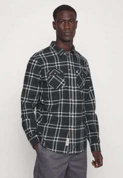 Pier One Hombre Camisa - Mottled Dark Grey