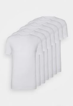 Pier One 7 PACK - Camiseta Básica - White, Hombre
