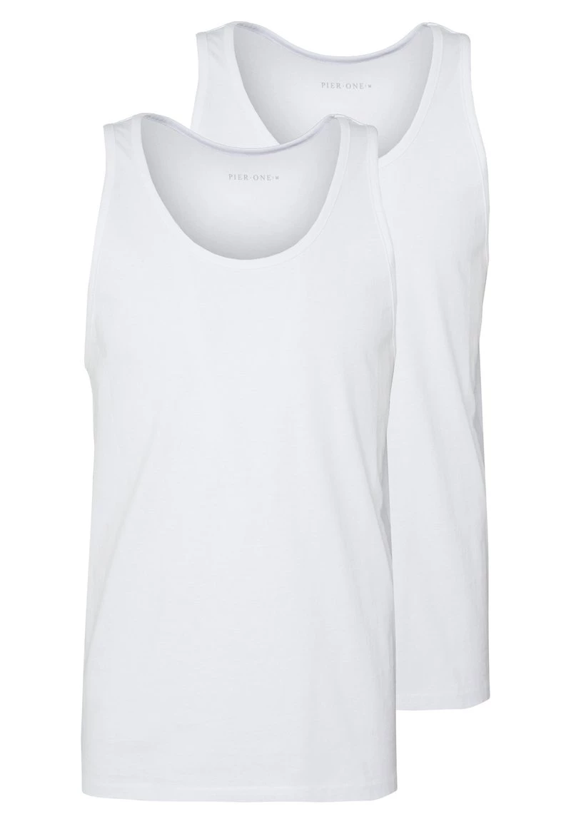 Pier One 2 PACK - Top - White, Hombre 3 Pier One 2 PACK - Top - White, Hombre