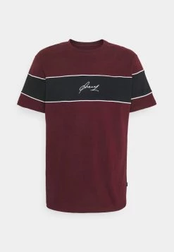 Pier One Hombre Camiseta Estampada - Bordeaux/black/white -Pier One Tienda a8802b6e3f8e4a98920d2169432d6388
