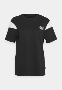 Pier One Hombre SLEEVE BLOCK NEW - Camiseta Estampada - Black/white -Pier One Tienda ad84bf0276aa41ef8acb6fdee7afb0e7