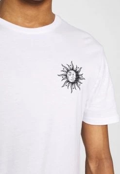 Pier One Hombre SUN MOON TEE - Camiseta Estampada - White -Pier One Tienda ae4415637fb142b4b22c99b70117b8cf