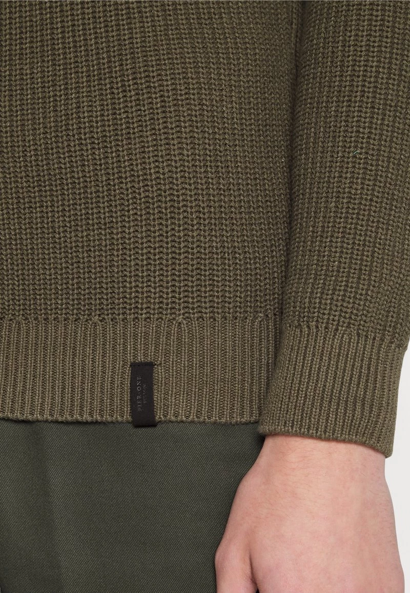 Pier One Hombre Jersey De Punto - Olive 8 Pier One Hombre Jersey De Punto - Olive - Imagen 6