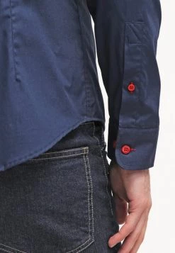 Pier One Hombre Camisa - Dark Blue/red -Pier One Tienda b212f31e981944508589b4716cbae3d6