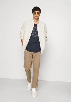 Pier One Hombre Camiseta Estampada - Dark Blue -Pier One Tienda b4625ebb99884348ab12a6aa85c86645