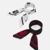 Pier One Unisexo BANDANA 2 PACK UNISEX - Pañuelo - Black/white/red