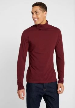 Pier One Hombre Camiseta De Manga Larga - Bordeaux
