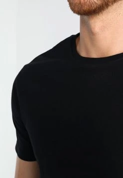 Pier One Hombre Camiseta Básica - Black -Pier One Tienda b858237388074d47a14aa3d401fb59b5