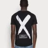 Pier One Hombre Camiseta Estampada - Black