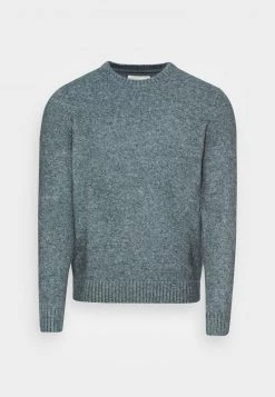 Pier One Hombre ESSENTIAL WINTER CREWNECK - Jersey De Punto - Blue/grey -Pier One Tienda c26d7b44698a43aea8c1a8d34476f2b3