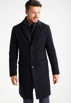 Pier One Abrigo Clásico - Navy, Hombre