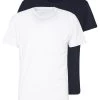 Pier One Hombre 2 PACK - Camiseta Básica - White/dark Blue -Pier One Tienda c317d65fe9bd4dd2b5dfb2c9aa92192f