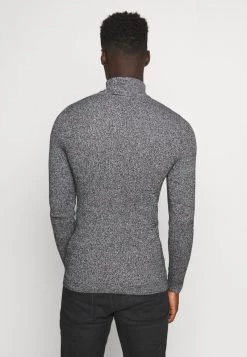 Pier One MUSCLE FIT TURTLE - Jersey De Punto - Mottled Grey, Hombre -Pier One Tienda c58930c1b64342c08fef251487e5a618