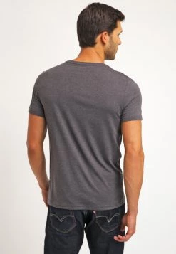 Pier One Hombre 2 PACK - Camiseta Básica - Dark Grey Melange -Pier One Tienda c6f8024f9387494aae05f035206bd807
