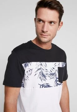Pier One Hombre Camiseta Estampada - White/black -Pier One Tienda c8d3234c76414204ae8b7c372631b1af
