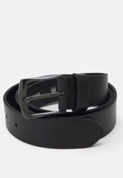 Pier One Hombre LEATHER - Cinturón - Black -Pier One Tienda cbb75020cb5743229793fa15eb257a77