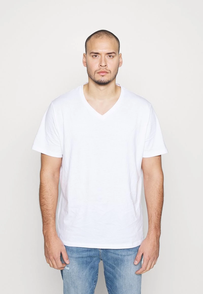 Pier One Hombre 3 PACK - Camiseta Básica - White 4 Pier One Hombre 3 PACK - Camiseta Básica - White - Imagen 2