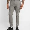 Pier One Pantalones Cargo - Grey, Hombre