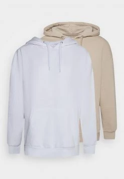 Pier One 2 Pack - Jersey Con Capucha - Beige/white, Hombre