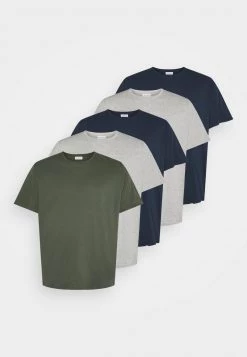 Pier One Hombre 5 PACK - Camiseta Básica - Khaki/grey/dark Blue -Pier One Tienda d3fe6e185c83415bbbdfd7d53b4f9bb2
