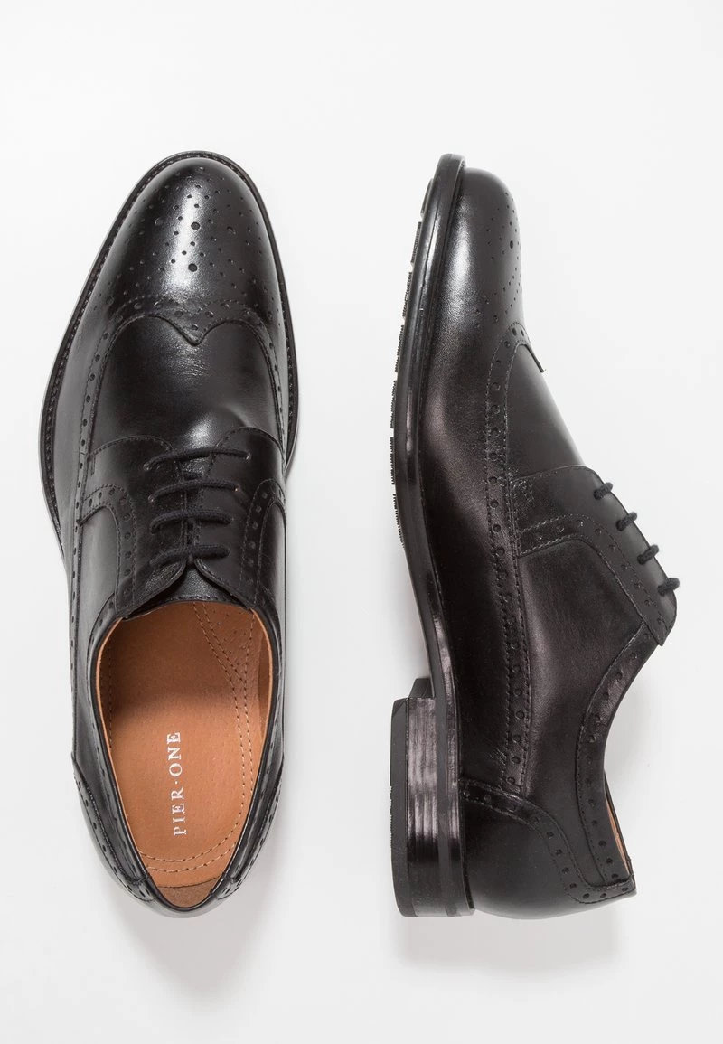 Pier One LEATHER - Zapatos Con Cordones - Black, Hombre 9 Pier One LEATHER - Zapatos Con Cordones - Black, Hombre - Imagen 7