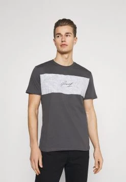 Pier One Hombre Camiseta Estampada - Dark Grey