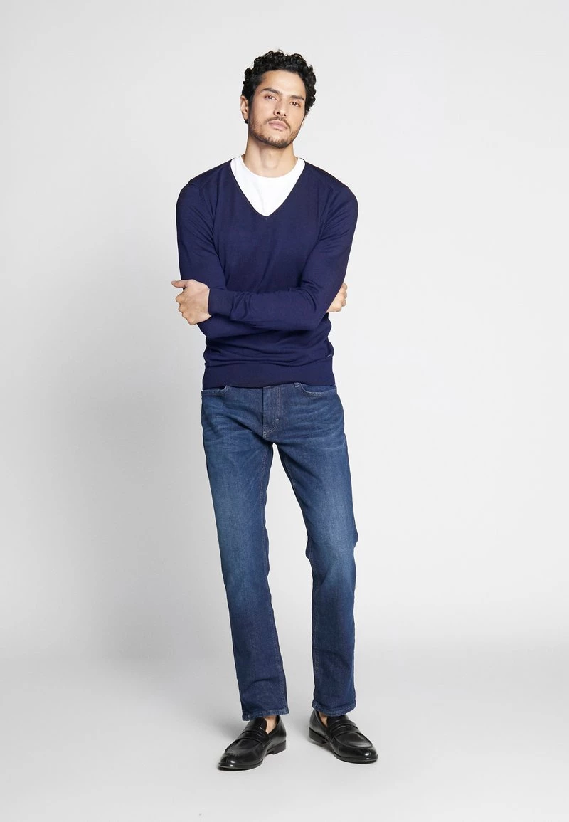 Pier One Hombre 4 PACK - Camiseta Básica - Black/white/blue 3 Pier One Hombre 4 PACK - Camiseta Básica - Black/white/blue