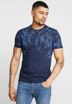 Pier One Camiseta Estampada - Blue, Hombre