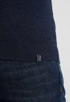 Pier One Hombre Jersey De Punto - Mottled Dark Blue -Pier One Tienda d67b18f4866341c2bf572c0cdc56abf1