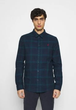Pier One Hombre Camisa - Dark Blue/teal -Pier One Tienda d849f6aae39d482ebdb87e905c87a19d