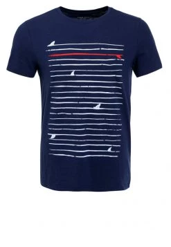 Pier One Camiseta Estampada - Navy, Hombre -Pier One Tienda da5940f754eb4cdb850afdbd438d6931