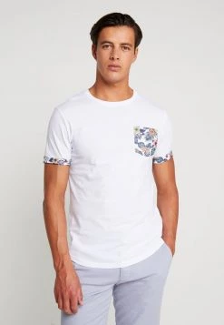 Pier One Hombre Camiseta Estampada - White