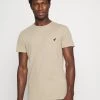 Pier One Hombre Camiseta Básica - Beige 1 Pier One Hombre Camiseta Básica - Beige -Pier One Tienda eafecf1ee3294cf78aa00f6c2bec4928