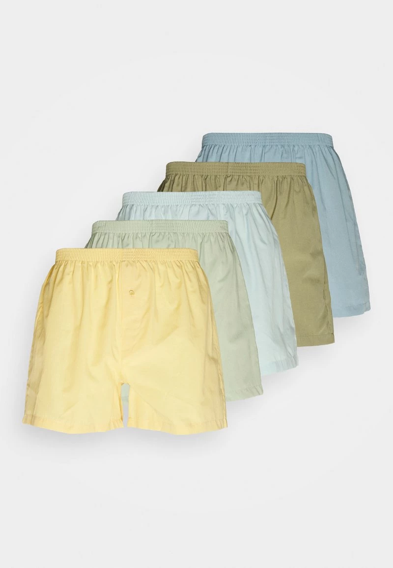 Pier One Hombre 5 PACK - Boxer - Blue /light Blue/green 3 Pier One Hombre 5 PACK - Boxer - Blue /light Blue/green