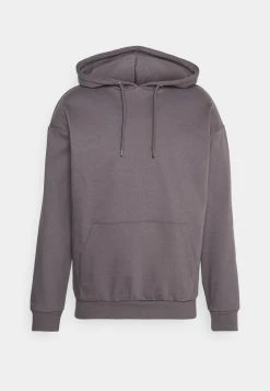 Pier One Hombre PLAIN SKATER HOODIE - Sudadera - Dark Grey