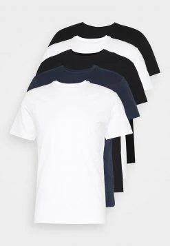 Pier One Hombre 5 PACK - Camiseta Básica - Black/white/blue 10 Pier One Hombre 5 PACK - Camiseta Básica - Black/white/blue -Pier One Tienda f1b37127ec2d45f98139c878d4f29450