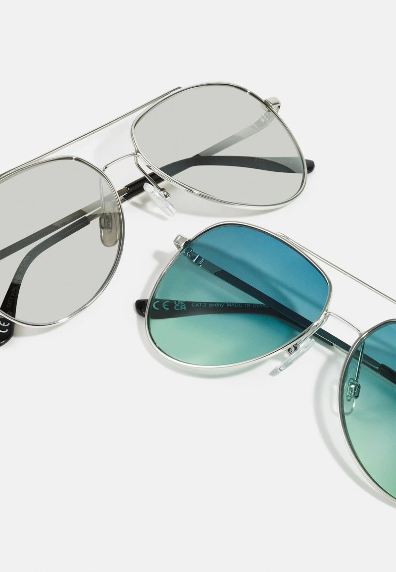 Pier One Hombre 2 PACK - Gafas De Sol - Silver/green 5 Pier One Hombre 2 PACK - Gafas De Sol - Silver/green - Imagen 3