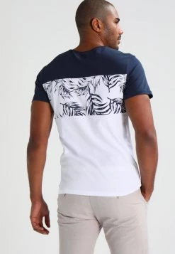 Pier One Hombre Camiseta Estampada - Navy/white -Pier One Tienda f645118b33584ff79ddb5afeb3877c5c