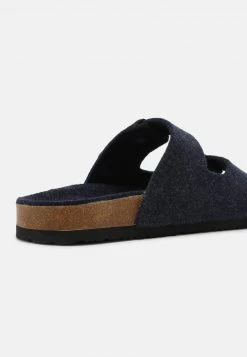 Pier One UNISEX - Sandalias Planas - Dark Blue, Unisexo -Pier One Tienda f8e2370ea5a947e2b1ef70bcd9f4751e