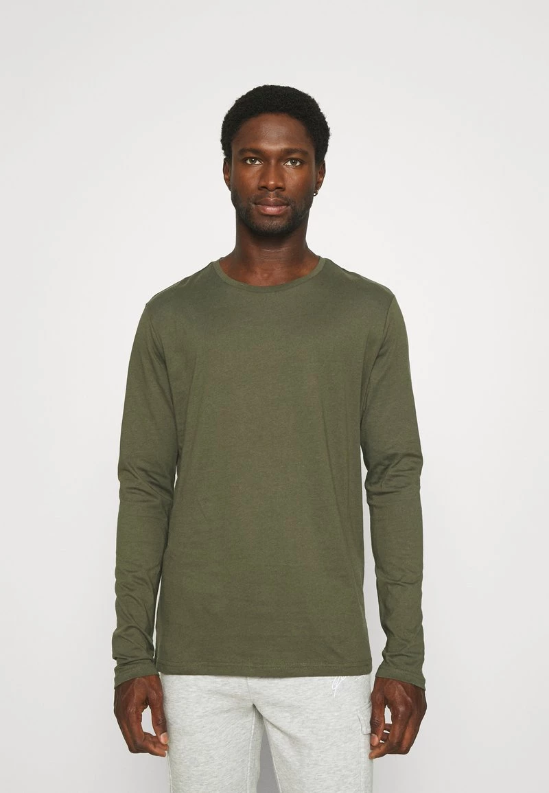 Pier One 2 PACK - Camiseta De Manga Larga - Olive/dark Blue, Hombre 6 Pier One 2 PACK - Camiseta De Manga Larga - Olive/dark Blue, Hombre - Imagen 4