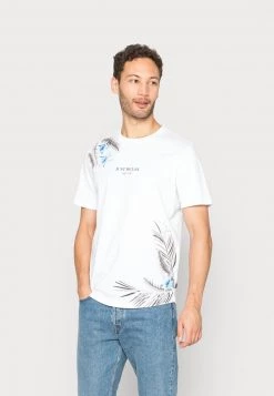 Pier One Hombre Camiseta Estampada - White